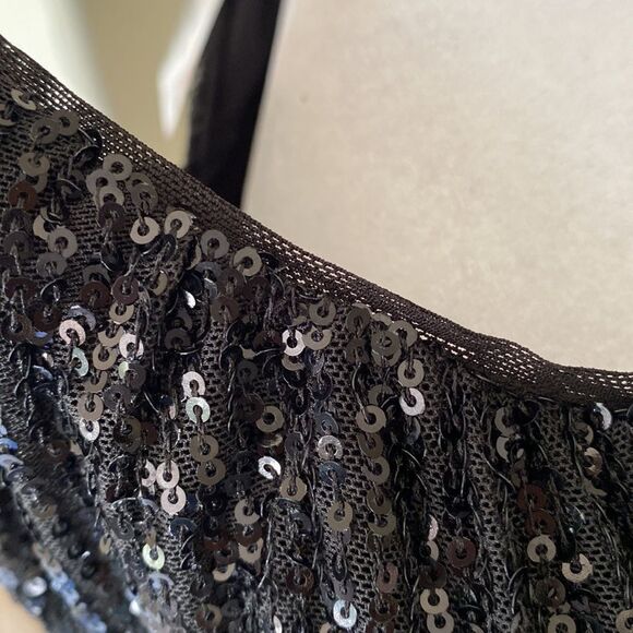 H&M NWT Black sequins cocktail dress - Picture 5 of 12